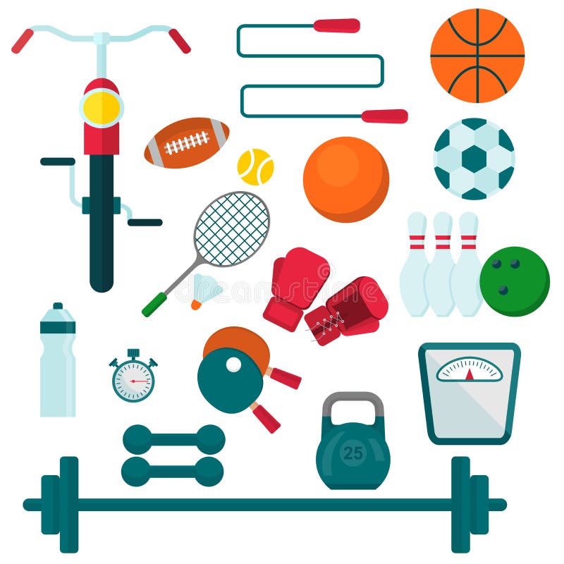 Equipo de deportes para entrenar libre illustration Equipo de deportes para entrenar libre illustration