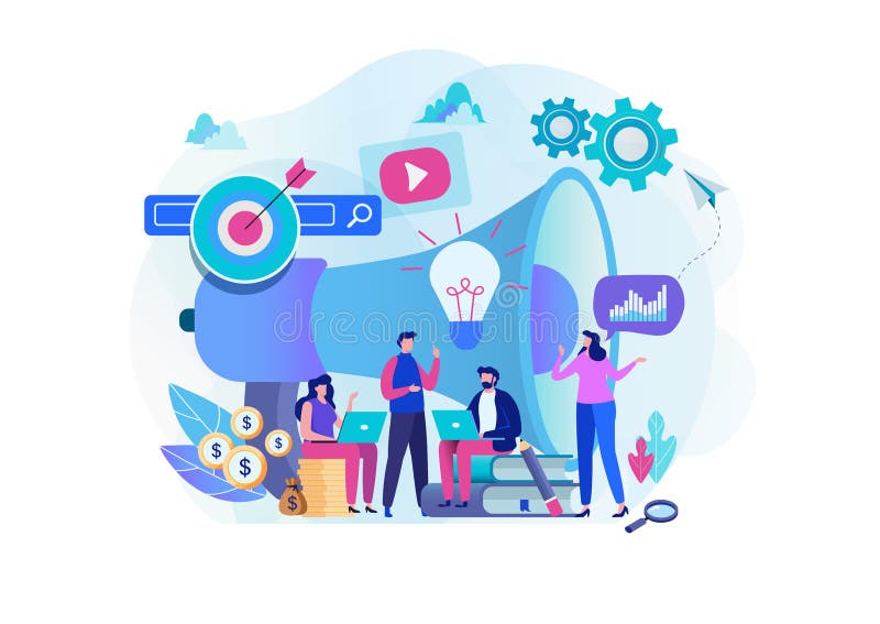 Equipo de la estrategia de marketing de Digitaces Encargado contento Dise?o gr?fico del personaje de dibujos animados plano Equipo de la estrategia de marketing de Digitaces Encargado contento Dise?o gr?fico del personaje de dibujos animados plano