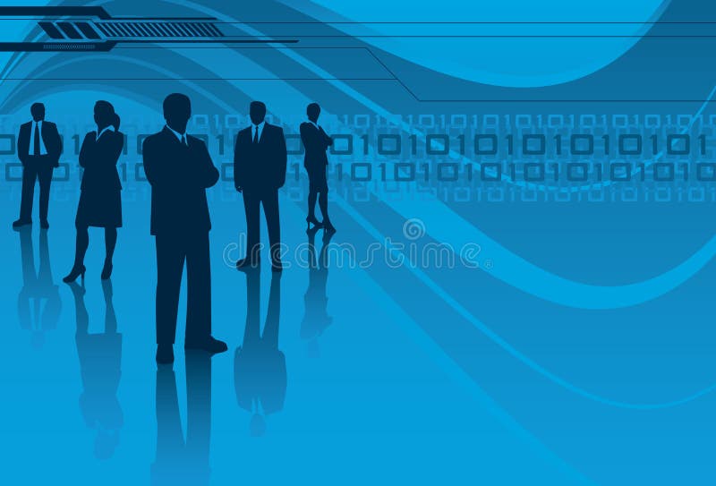 Equipo de la tecnología de la información stock de ilustración Equipo de la tecnología de la información stock de ilustración