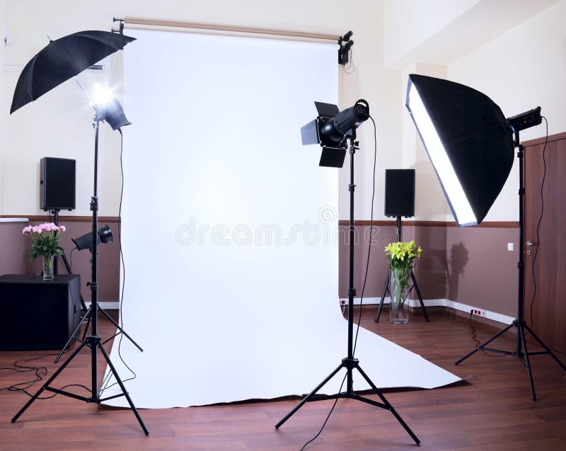 Equipo de Photostudio imagen de archivo Equipo de Photostudio imagen de archivo