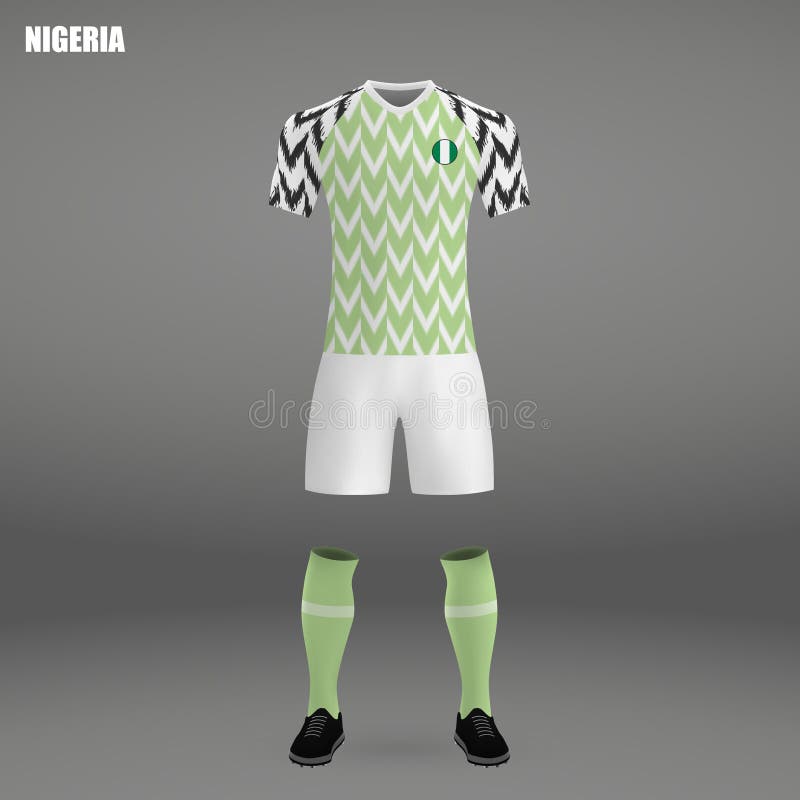 Del Fútbol De Nigeria 2018 Ilustración del Vector - de almacén, collar: 117919418