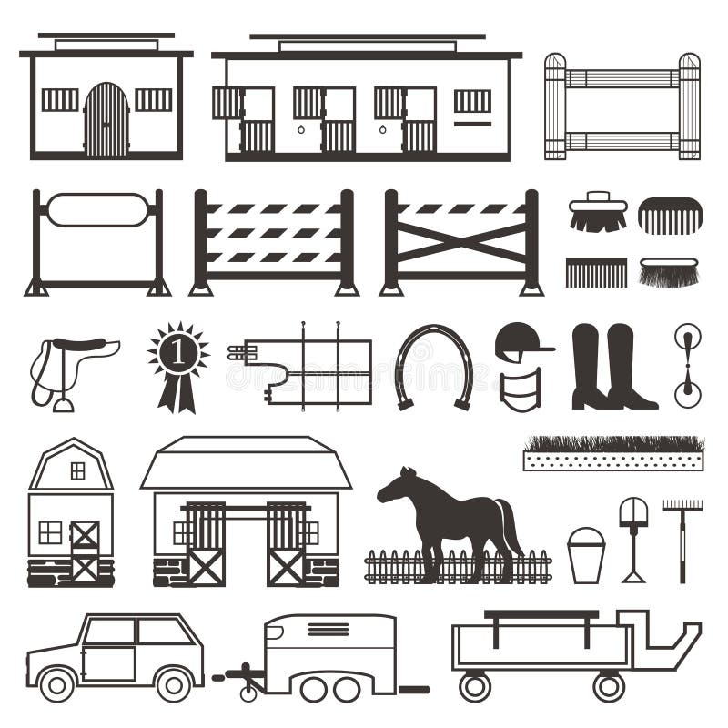 Equitazione fissata in bianco e nero illustrazione vettoriale Equitazione fissata in bianco e nero illustrazione vettoriale