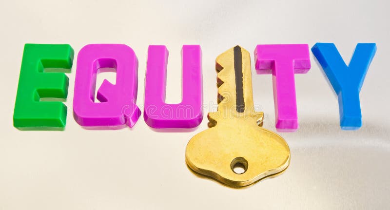 Equity release: unlocking money from your home. stock photo Equity release: unlocking money from your home. stock photo