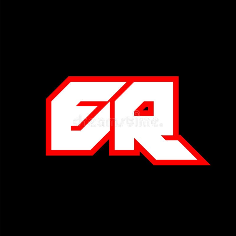 ER Logo Design, Initial ER Letter Design with Sci-fi Style. ER Logo for ...