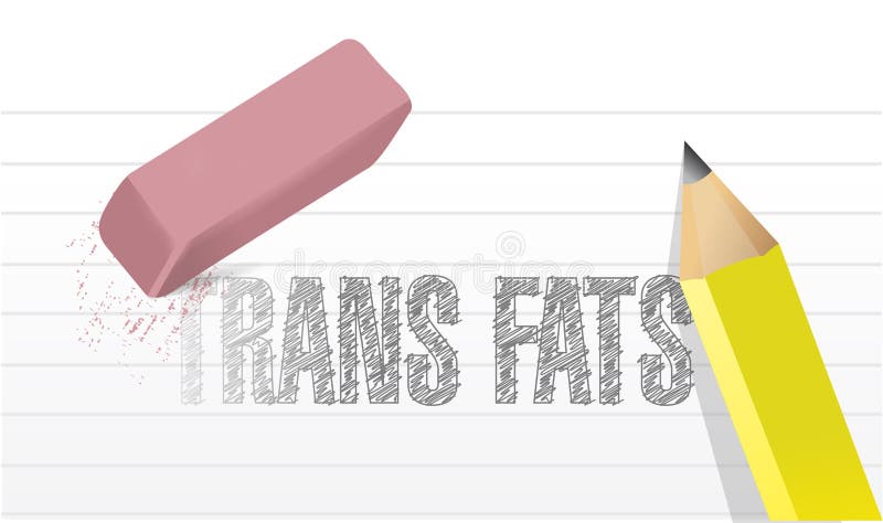 Erase trans fats concept illustration design vector illustration