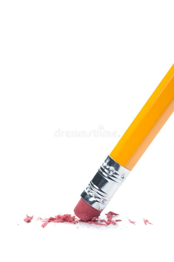 Eraser di matita immagine stock Eraser di matita immagine stock