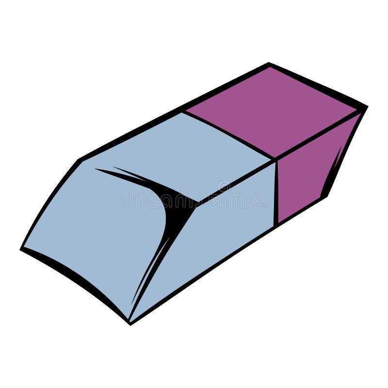 Eraser icon cartoon stock vector. Illustration of cutout - 88211391
