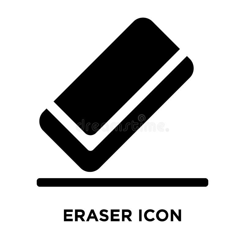 Eraser Icon Vector Isolated on White Background, Logo Concept of Stock  Vector - Illustration of equipment, erasing: 125781255