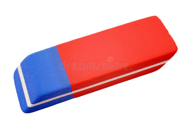 Eraser - isolato su priorità bassa bianca immagini stock libere da diritti Eraser - isolato su priorità bassa bianca immagini stock libere da diritti