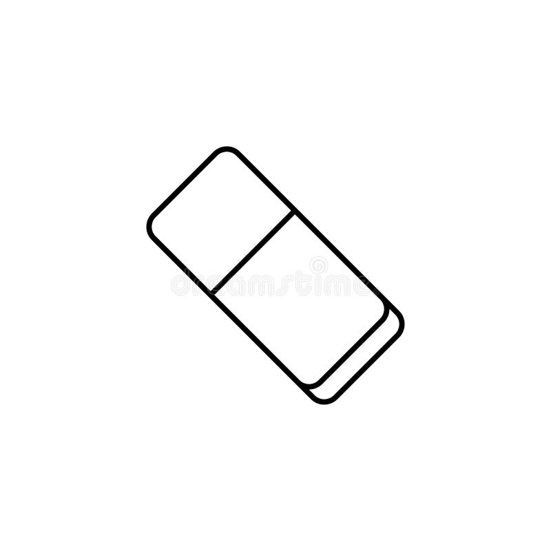 Eraser Icon. Erase Pencil Line Symbol. Correct Or Edit Drawing S Stock