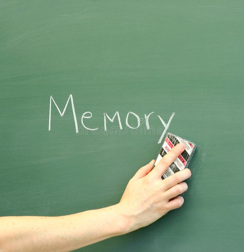 Erasing memories royalty free stock photos