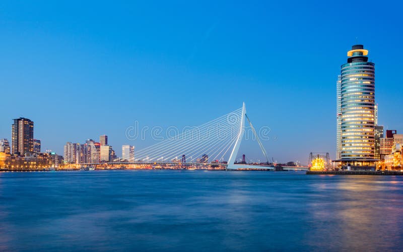 Erasmus Bridge royalty free stock photography