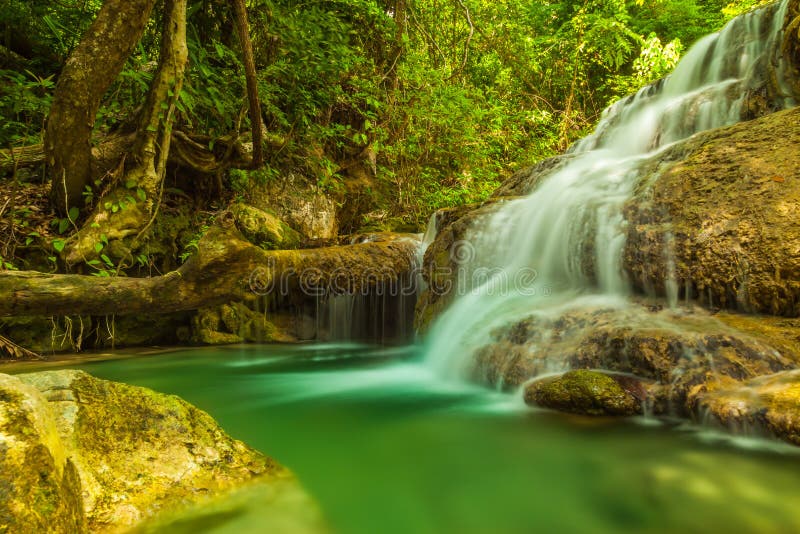 Erawan waterfall.