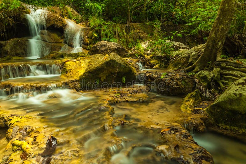 Erawan waterfall.