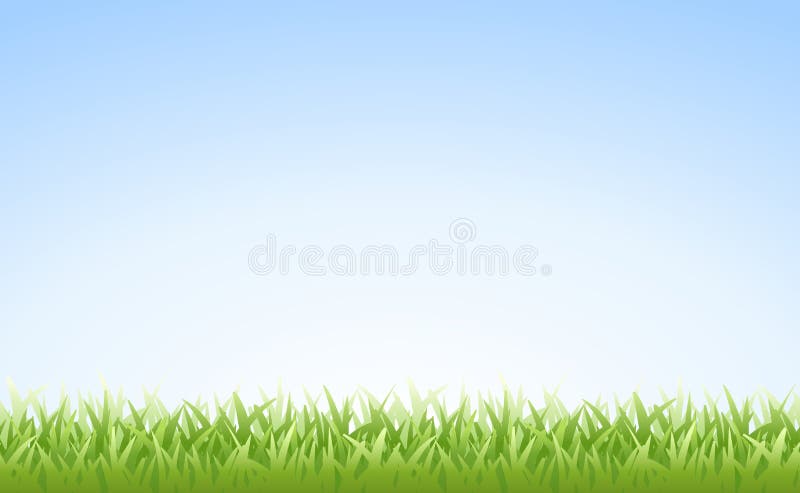 Erba e cielo (senza giunte) illustrazione di stock Erba e cielo (senza giunte) illustrazione di stock