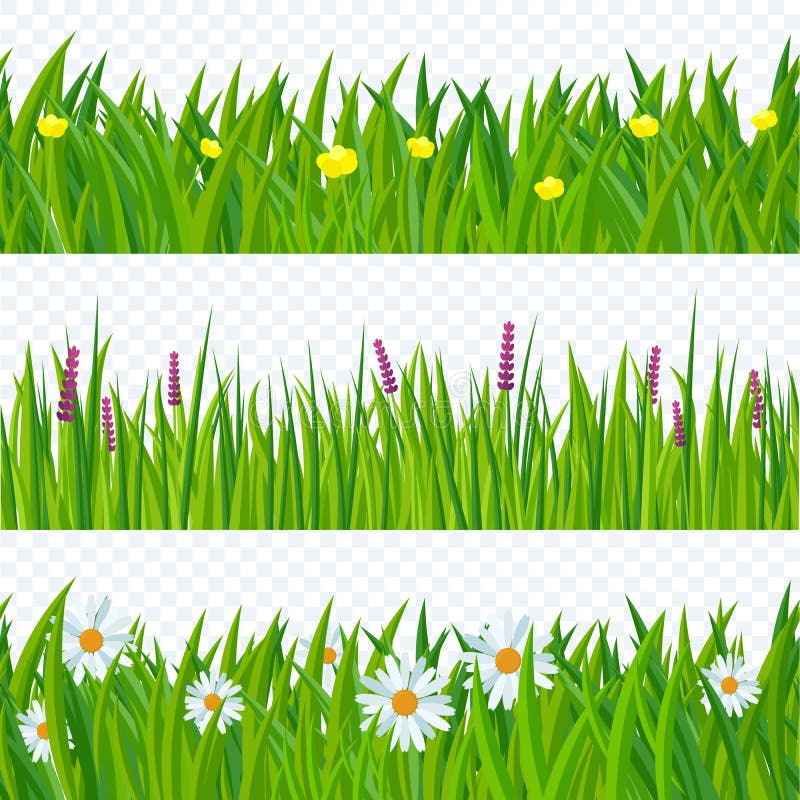Erba e fiori della sorgente illustrazione di stock Erba e fiori della sorgente illustrazione di stock