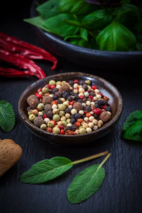 Erbe e spezie fotografia stock