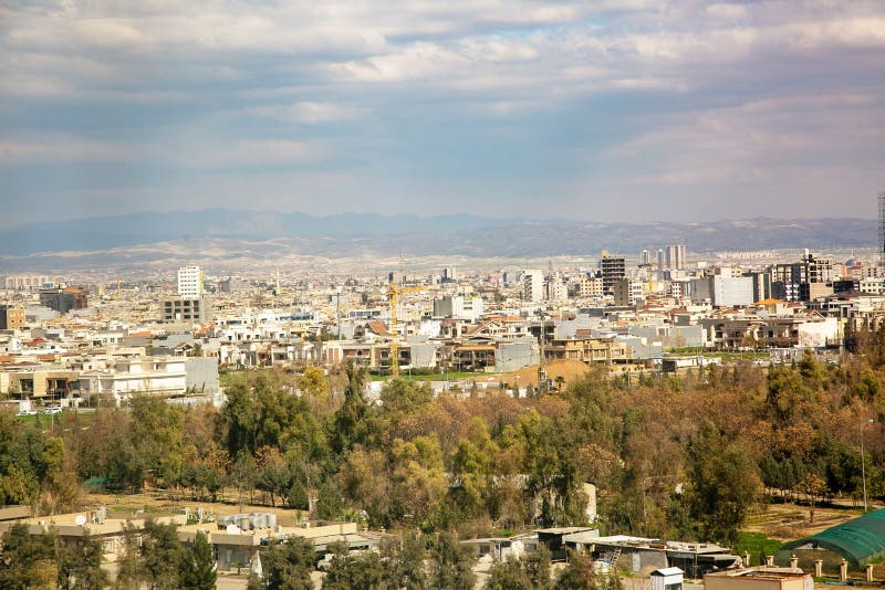 Erbil City editorial stock photo. Image of city, green - 244131773
