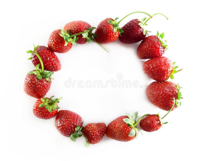 Erdbeere Rundroter Rahmen Ernte Süßreifbeeren Dessert Farbfoto stockfoto Erdbeere Rundroter Rahmen Ernte Süßreifbeeren Dessert Farbfoto stockfoto