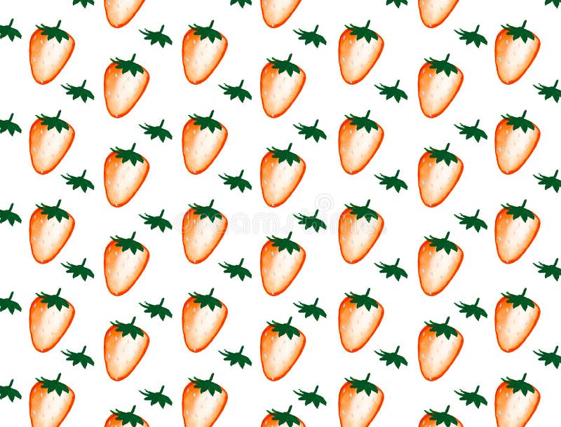  Erdbeeren Gemalt Im Aquarell Stock Abbildung - Illustration von Bildidee 