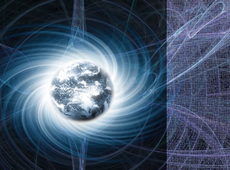 Erde-Kugel - magnetische Energie lizenzfreie stockfotos Erde-Kugel - magnetische Energie lizenzfreie stockfotos