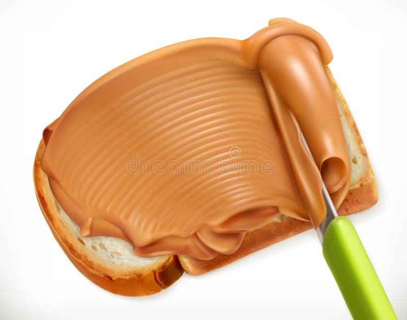 Erdnussbutter, Vektorikone lizenzfreie abbildung Erdnussbutter, Vektorikone lizenzfreie abbildung