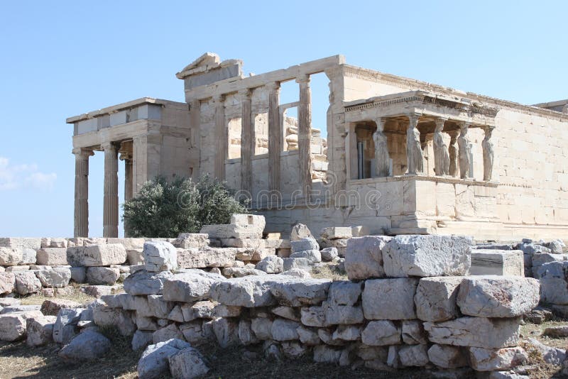 Download Erechtion Dans L'Acropole - Athènes - Grèce Image stock - Image du restes, héritage: 76082389