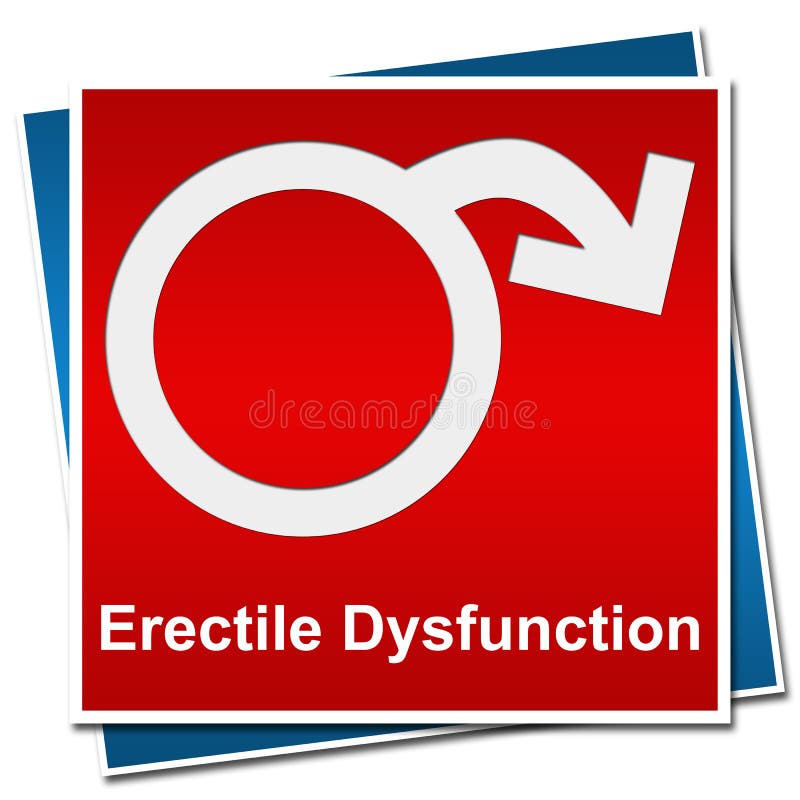 Erectile Dysfunction Symbol Red Blue