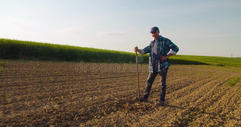 Erfolgreiche Landwirtholding Hacke an der Bauernhof-Landwirtschaft