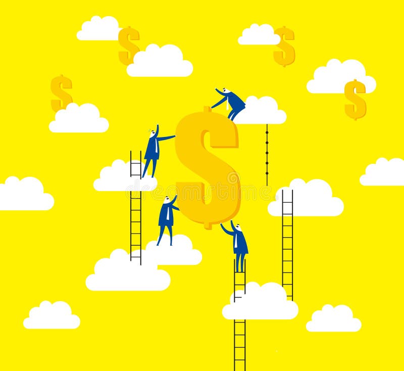 Erfolgreiche Teamwork vektor abbildung Erfolgreiche Teamwork vektor abbildung