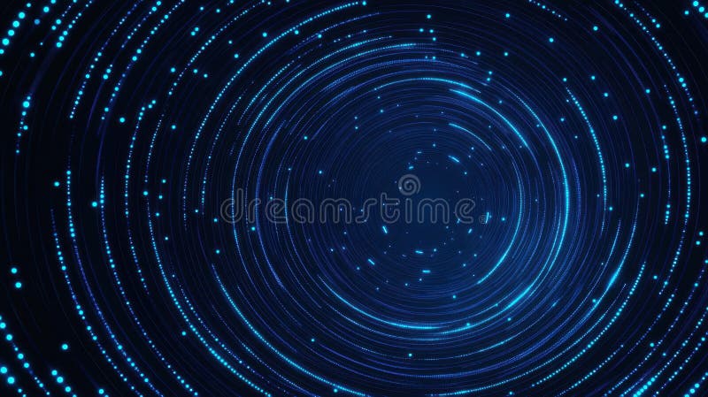 Erforschen Sie einen dynamischen abstrakten Hintergrund mit dynamischen Partikeln und einem runden Gitter, das perfekt für technis. Moderne Flachbild-Illustration mit texturiertem Cartoon-Stil, in dem dynamische Partikel und ein kreisförmiges Gitter für ein einzigartiges visuelles Erlebnis kombiniert werden.