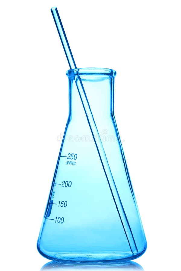 erlenmeyer flaskaglasstav arkivbild erlenmeyer flaskaglasstav arkivbild