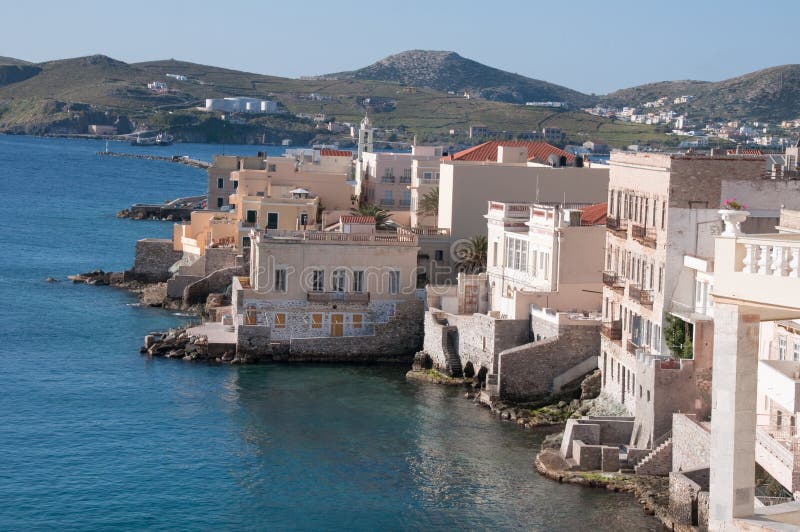 Ermoupolis all'isola di Syros fotografia stock Ermoupolis all'isola di Syros fotografia stock