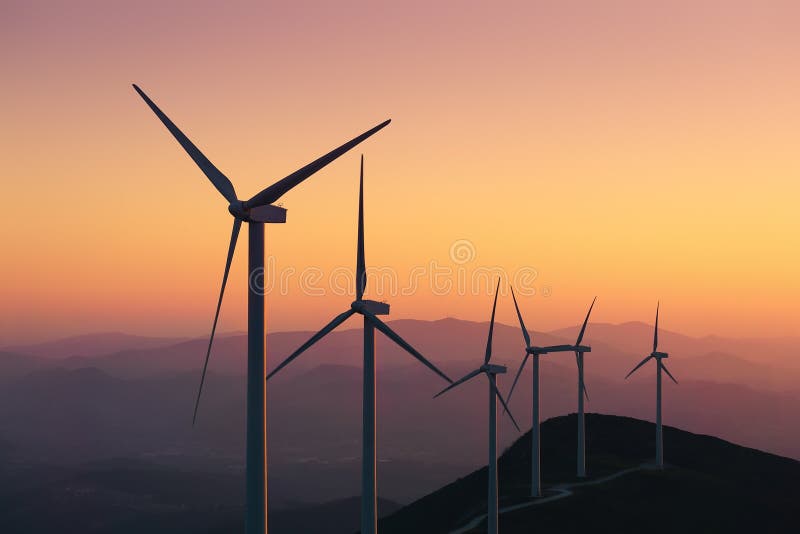 Erneuerbare Energie mit Windkraftanlagen