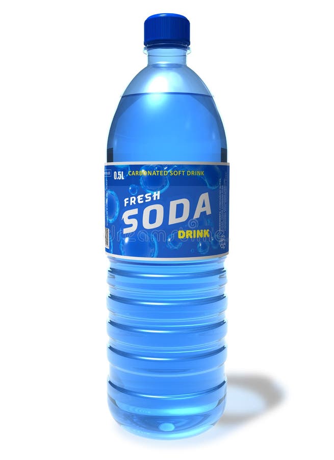 Erneuernsodagetränk in der Plastikflasche vektor abbildung