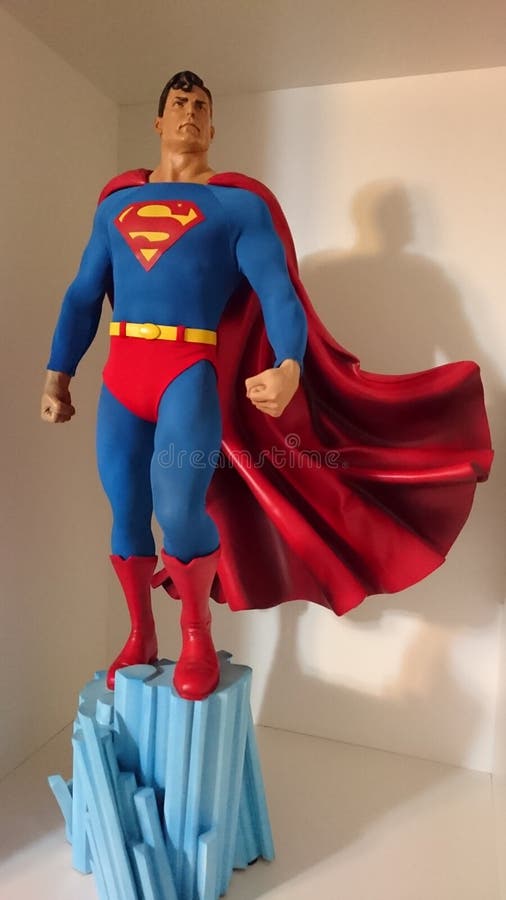 Eroe di League della giustizia dei fumetti di CC del superman fotografia stock Eroe di League della giustizia dei fumetti di CC del superman fotografia stock
