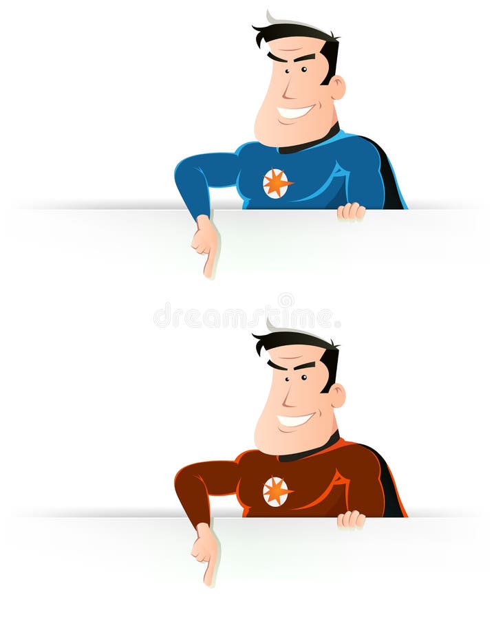 Eroe eccellente comico che indica segno illustrazione vettoriale Eroe eccellente comico che indica segno illustrazione vettoriale