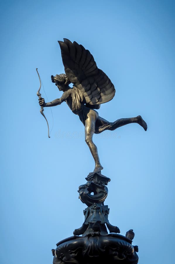 Eros Statue at Piccadilly Circus in London, UK. Eros Statue at Piccadilly Circus in London, UK