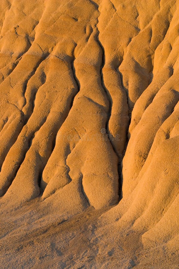 Erosion rills in badlands