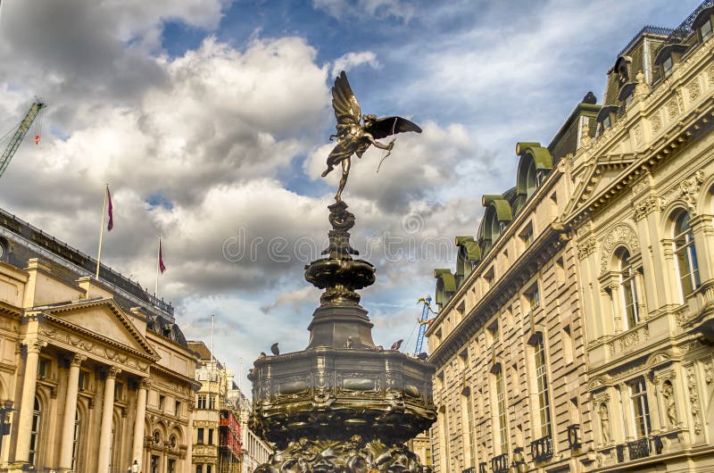 Eros Statue at Piccadilly Circus, London, UK. Eros Statue at Piccadilly Circus, London, UK