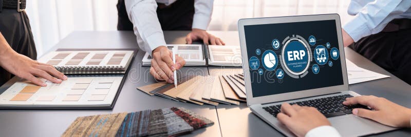 ERP enterprise resource planning software for brisk business royalty free stock photography