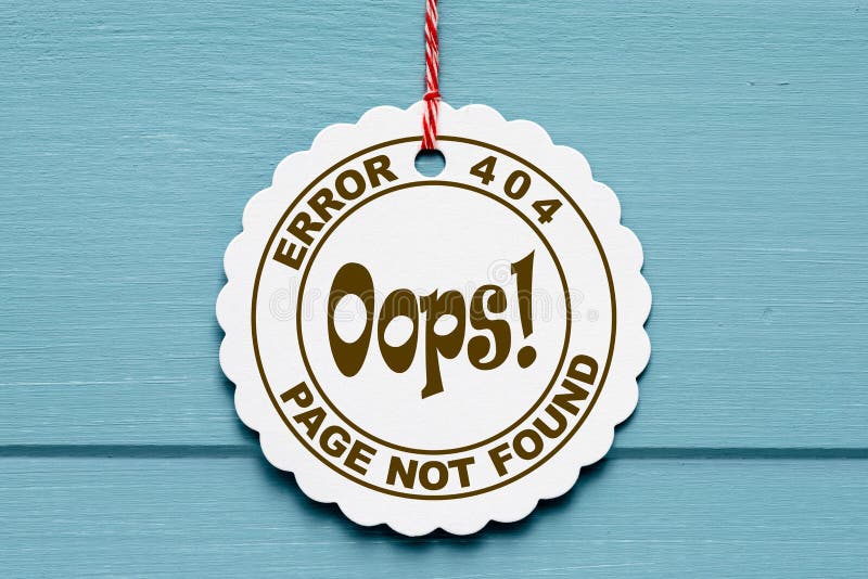 erro 404 na etiqueta de papel ilustração do vetor erro 404 na etiqueta de papel ilustração do vetor