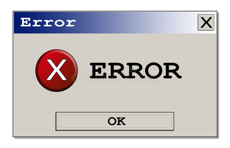 Error box full unknown stock illustration. Illustration of defect ...