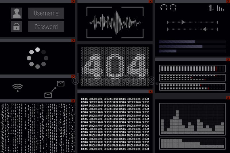Error 404. stock illustration