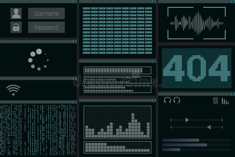 Error 404. stock illustration