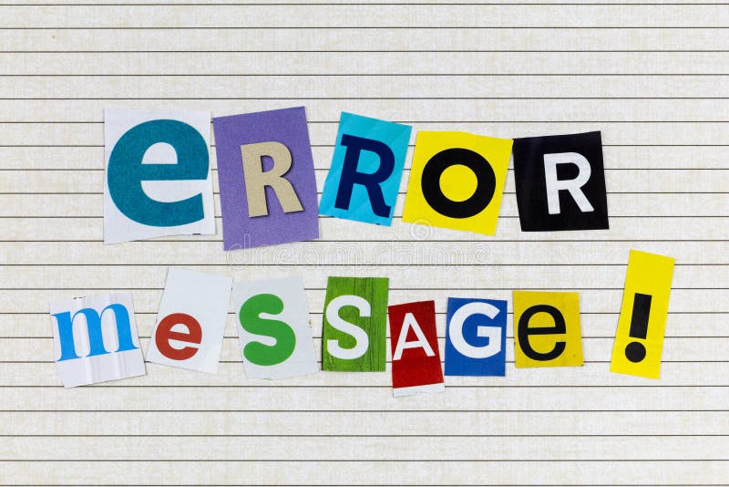 Error message computer system screen alert royalty free stock images