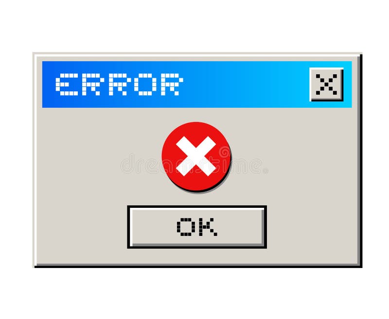 Error message stock vector. Illustration of help, internet - 48389035