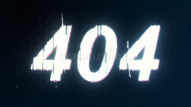 404 Error Page glitched symbol. File not found abstract distorted icon stock images