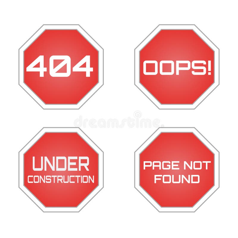 404 error - Page not found royalty free illustration