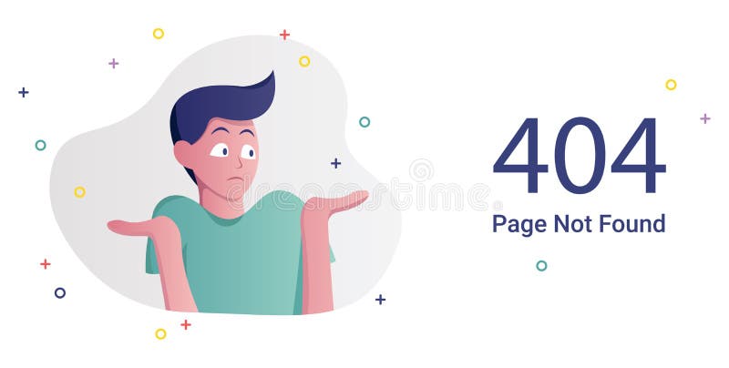 Error Page Not Found stock illustration